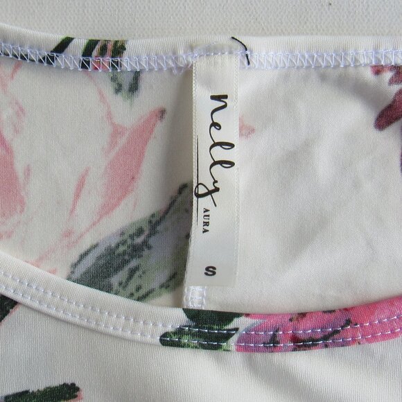 Nelly Aura Women's Floral Print Summer Sleeveless Tunic Dress w/Pockets Size S - Picture 3 of 6